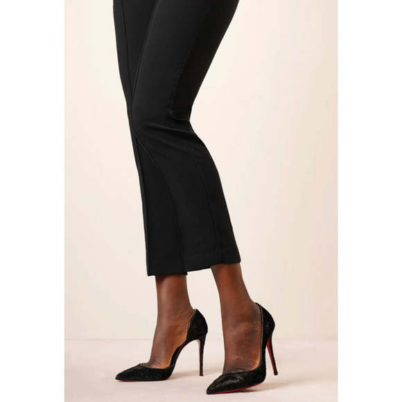 Christian Louboutin Iriza 100 Black Velvet Papillon D'Orsay Heel Pump 38.5 - Picture 5 of 12
